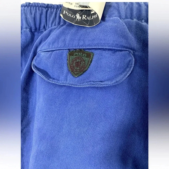 NWT VTG Polo Ralph Lauren Blue Walking Pants Fly Zip Golf Made in USA Sz L - Picture 8 of 13